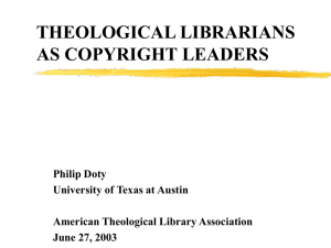theological librarians as copyright leaders