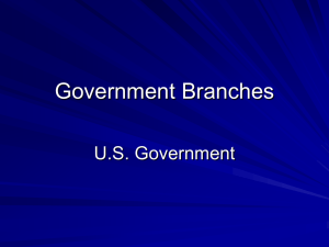 U.S. Government Branches