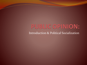 public opinion - APGovernment