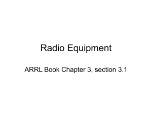 Radio Equipment (3 point 1).