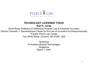 Presentation  - Pierce Law Center IP Mall