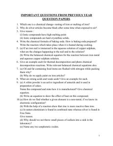 Important questions from previous year question papers