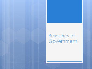 Branches of Government - Princeton High School