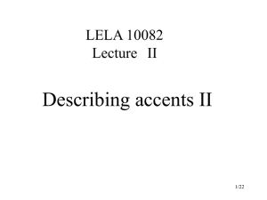 Describing-accents