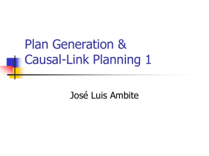 Plan Generation & Causal