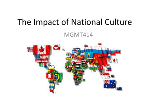 The Impact of National Culture - Eastern Mediterranean University
