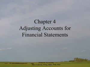 Financial Accounting Chapter 4