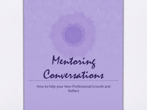 Mentoring Conversations Power Point