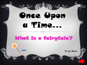 What is a fairytale? - Joy Shore