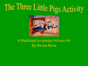 The Three Little Pigs WebQuest
