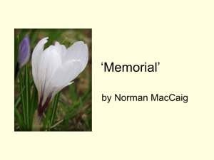 Memorial – PowerPoint with annotations