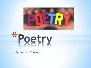 Poetry - hthomas