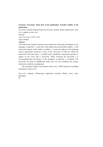 Acta Universitatis Ouluensis pre-filled document template_2015