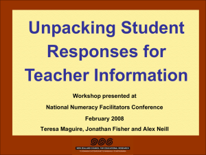Unpacking Student Responses for Teacher Information
