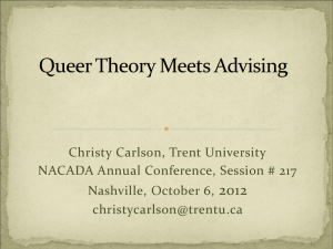 Why IsTheory Important in Academic Advising?