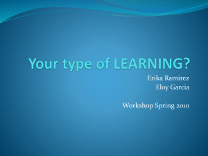 Your type of LEARNING?