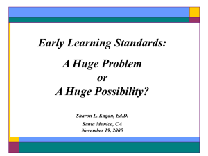 Early Learning Standards