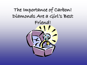 The Importance of Carbon! Diamonds Are a Girl's Best Friend!
