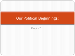 Political Beginnings CH. 2 Powerpoint