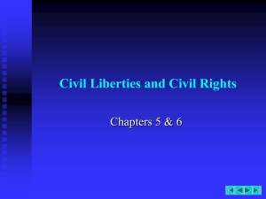 Unit VIB: Civil Liberties and Civil Rights