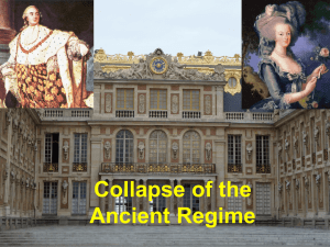 Collapse of the Ancient Regieme