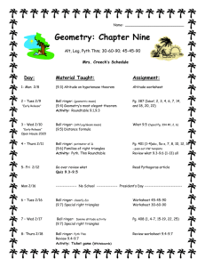 2016 Chapter 9 Geometry Schedule - Radicals