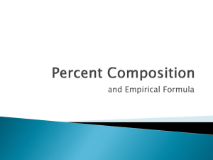 Percent Composition - Chemistry