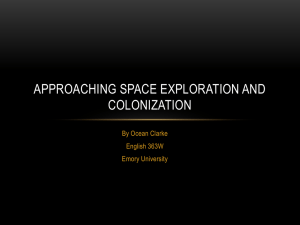 Space Exploration to Colonization
