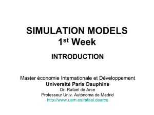 simulation models - Universidad Autónoma de Madrid