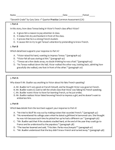 Sept Practice CA "Seventh Grade" Questions