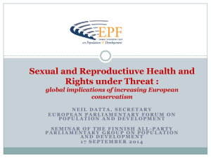 Opposition to Sexual and Reproductive Health and Rights