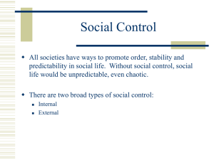 Social Control / Control Theory