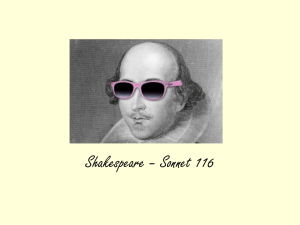 Shakespeare – Sonnet 116