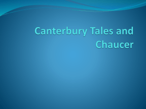 Canterbury Tales and Chaucer