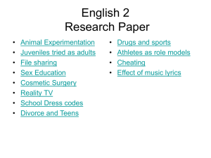 English 2 Research Paper - Liberty Union High School District