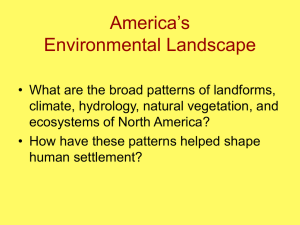 North America's Environmental Landscape