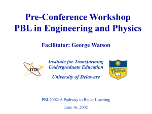 pbl2002-preconf-eng - University of Delaware