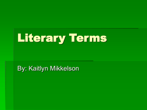 Literary Terms-english 9km