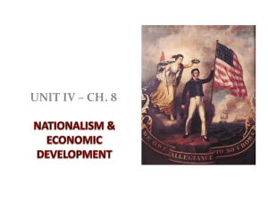 NATIONALISM & ECONOMIC DEVELOPMENT
