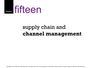Supply chain management - McGraw Hill Higher Education