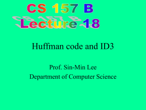ID3 and C4.5 - Department of Computer Science