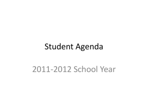 Student Agenda - Pickaway-Ross Career & Technology Center