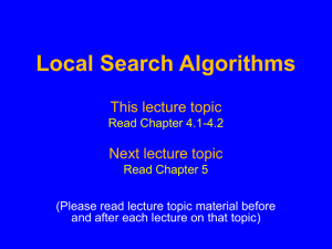 Local search algorithms
