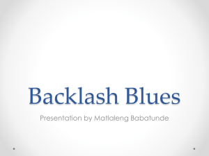 Backlash Blues - Brown University Wiki