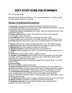 EOCT Study Guide for Economics