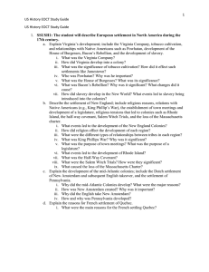 US History EOCT Student Study Guide