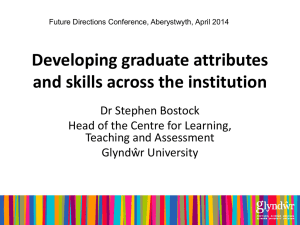 Developing graduate attributes and skills across the institution