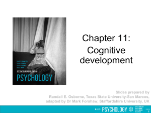 Chapter 11: Cognitive development PowerPoint