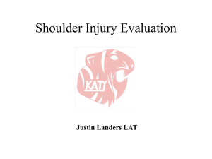 Shoulder Injury Evaluation