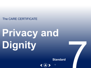 7. Privacy and dignity